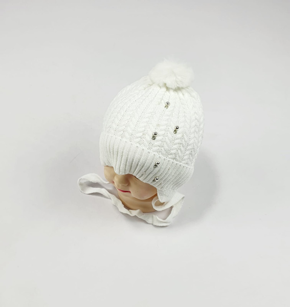 Шапка малютка арт.1001 (белый)